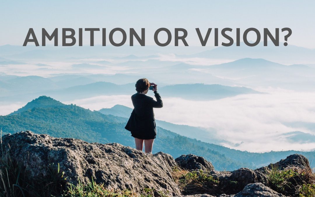 AMBITION OR VISION?