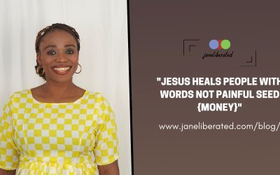 Jesus Heals People With Words Not Painful Seed {Money}
