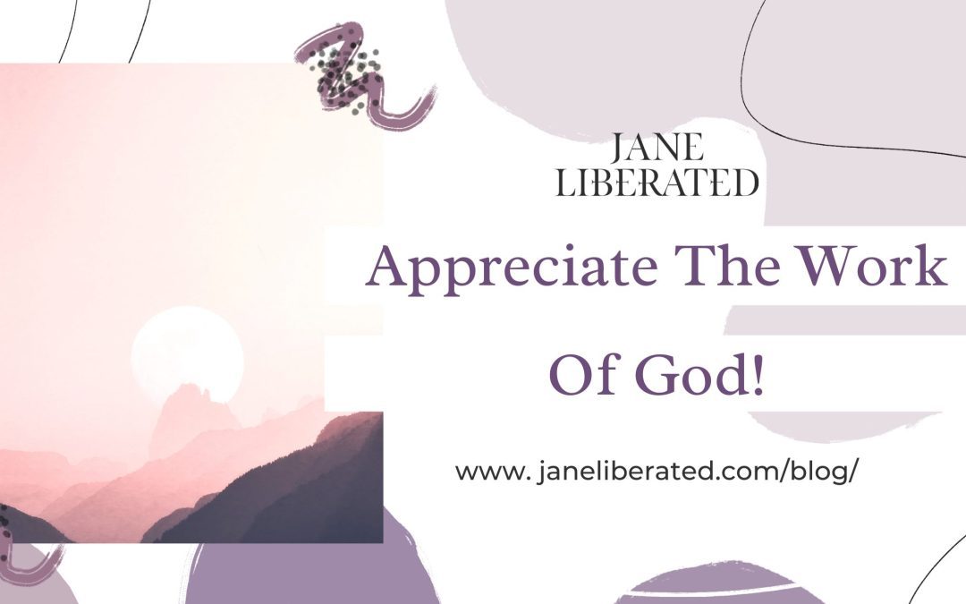 Appreciate The Work Of God!